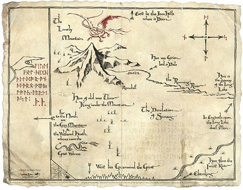 Mapa Hobbit